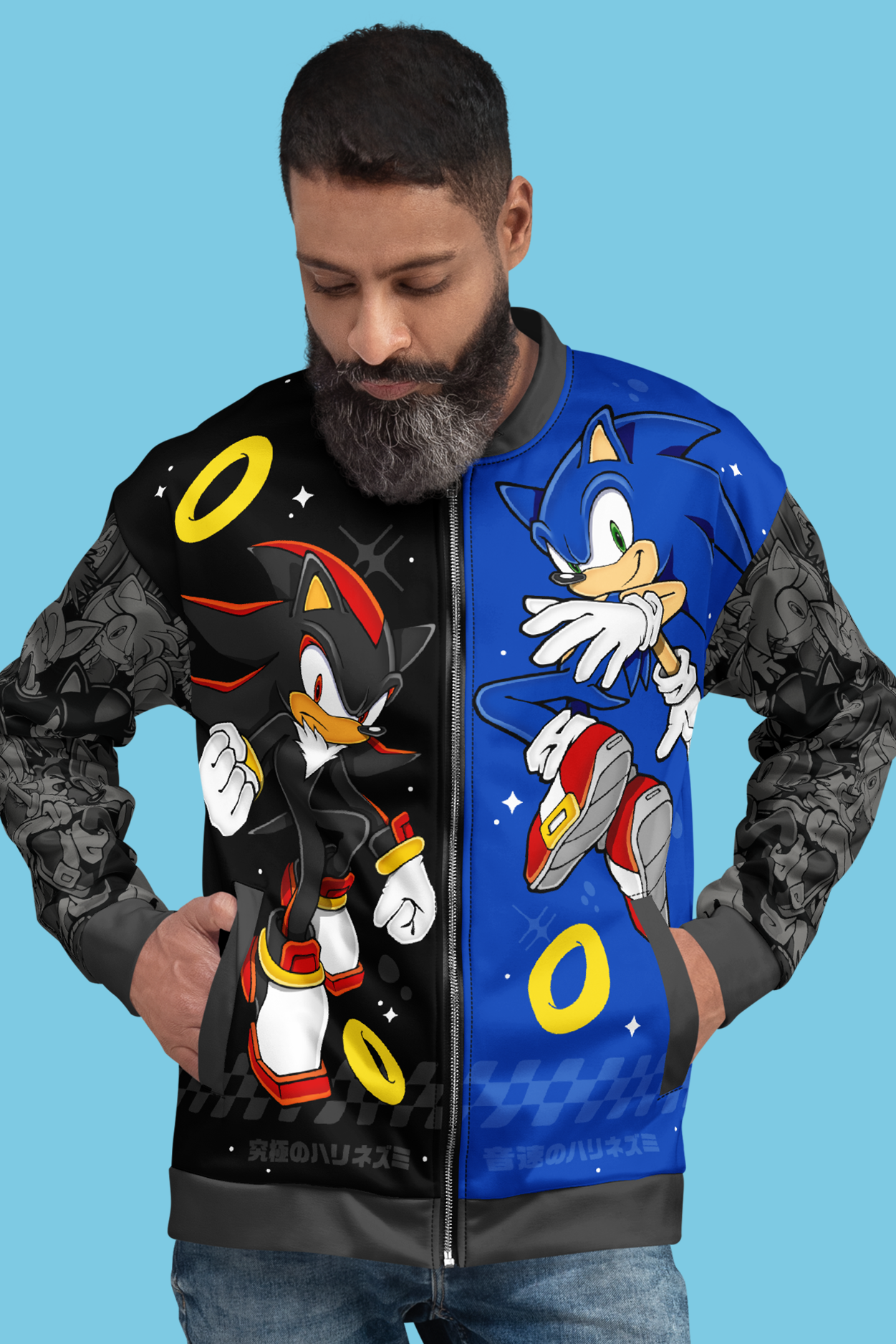 Sonic the Hedgehog: Sonic Versus Shadow Bomber Jacket – SEGA Shop