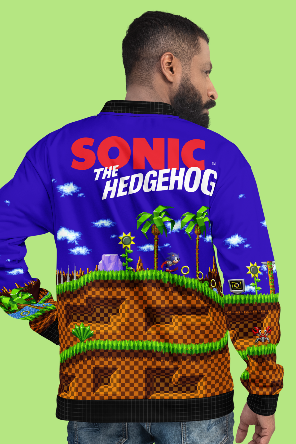 Sonic the Hedgehog: Green Hill Zone Bomber Jacket – SEGA Shop