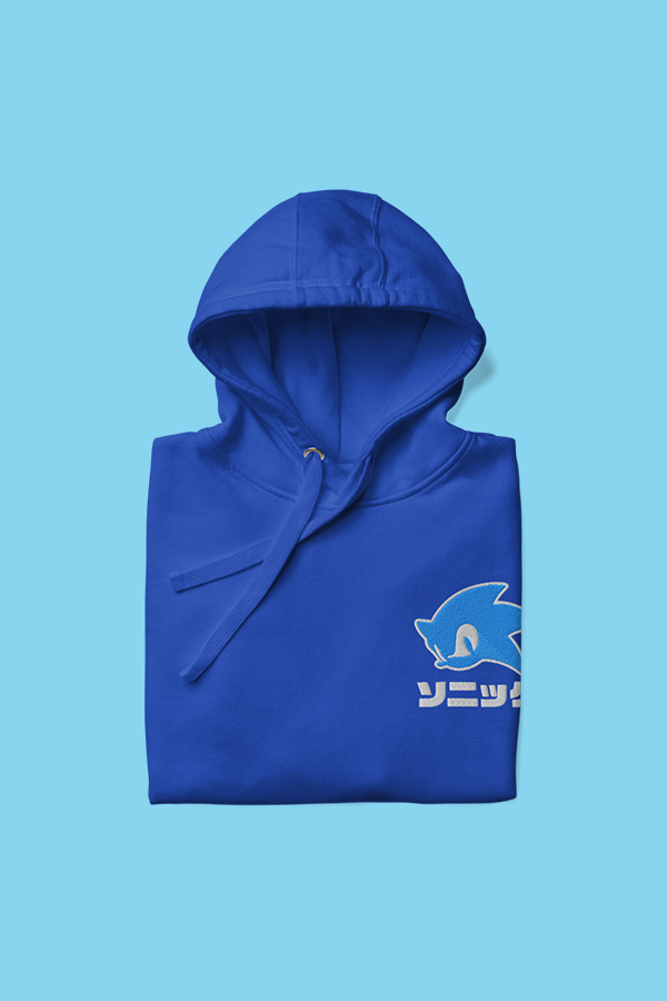 Sonic Let's Go Embroidered Hoodie