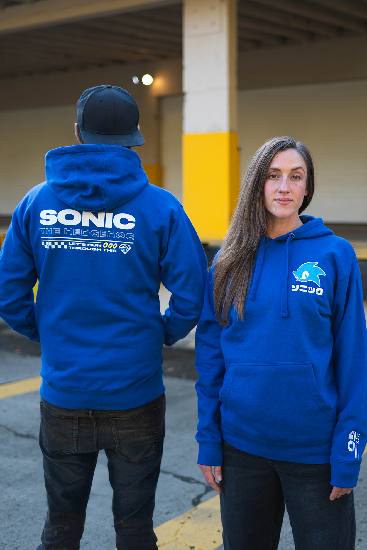 Sonic Let's Go Embroidered Hoodie – SEGA Shop