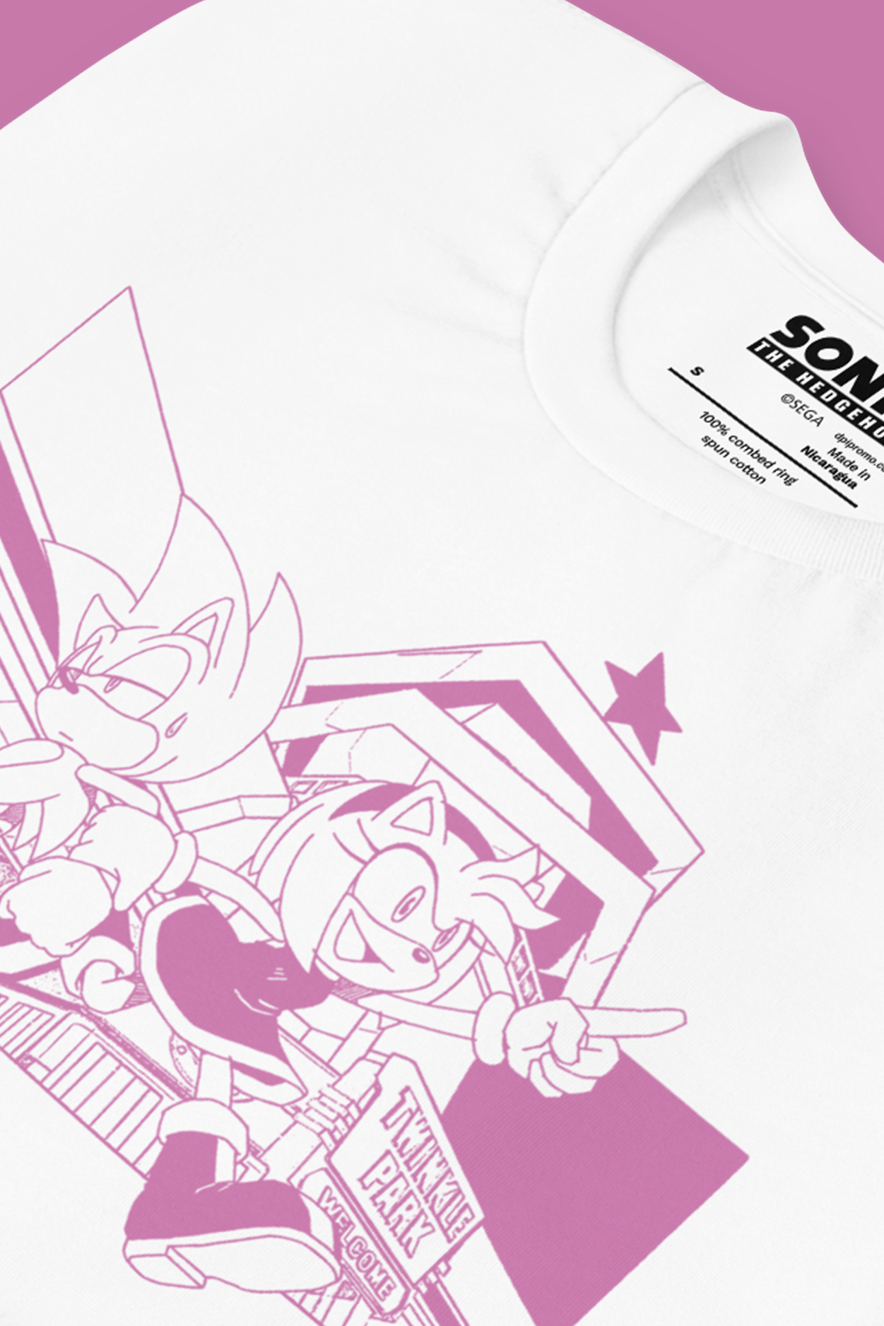 Sonic The Hedgehog: Sonic and Amy Wallpaper Cover Story Tee