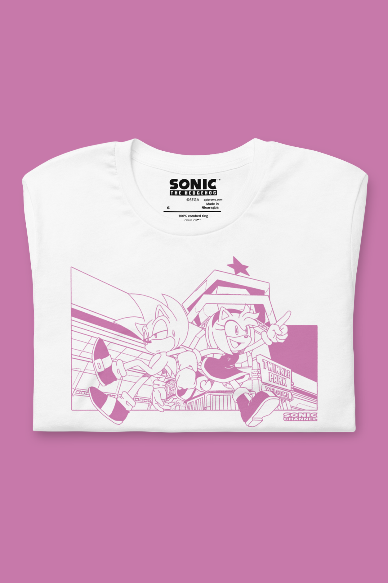 Sonic The Hedgehog: Sonic and Amy Wallpaper Cover Story Tee