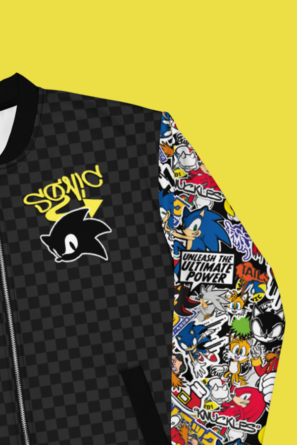 Sonic Sticker Bomb Bomber Jacket