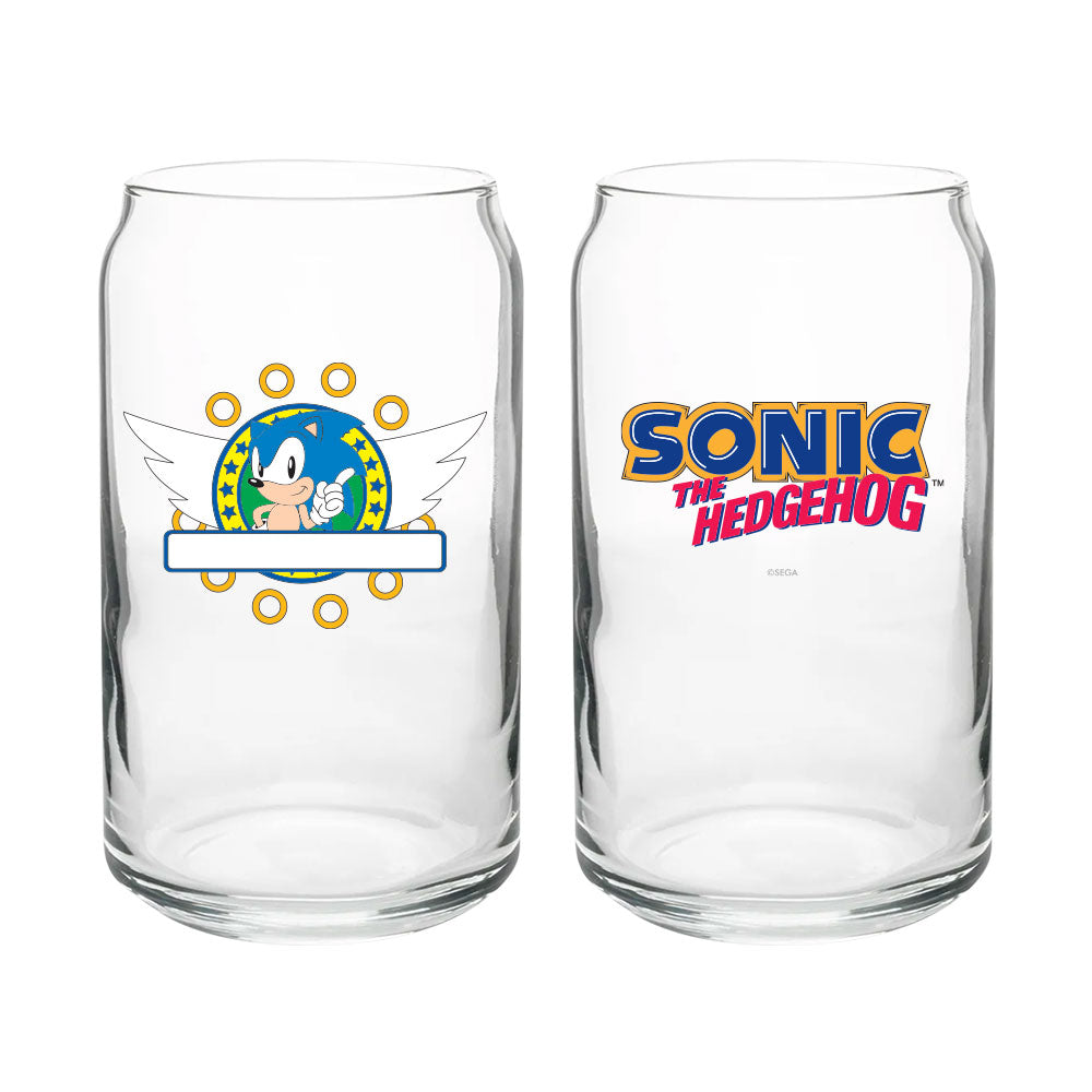 Official Sonic The Hedgehog Ice Cream Menu Bowling Pin Style Water Bottle