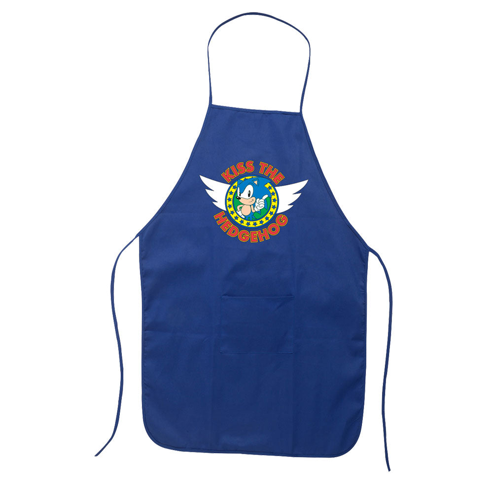 Sonic Kiss the Hedgehog Blue Apron