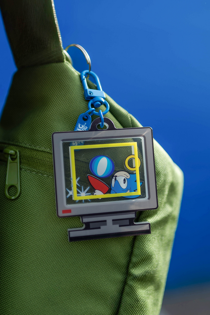 Sonic the Hedgehog: Item Box Liquid Floating Keychain