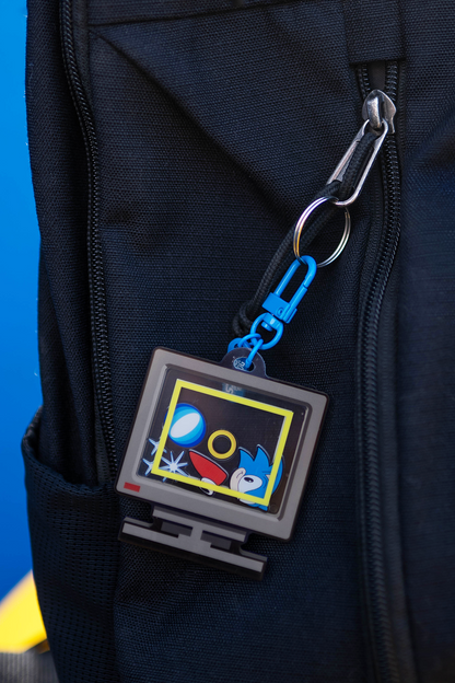 Sonic the Hedgehog: Item Box Liquid Floating Keychain