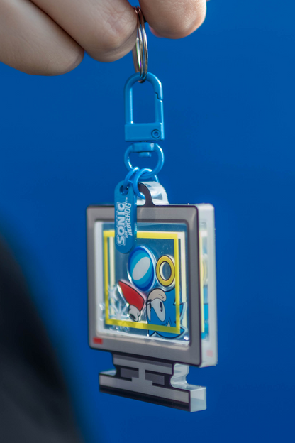 Sonic the Hedgehog: Item Box Liquid Floating Keychain