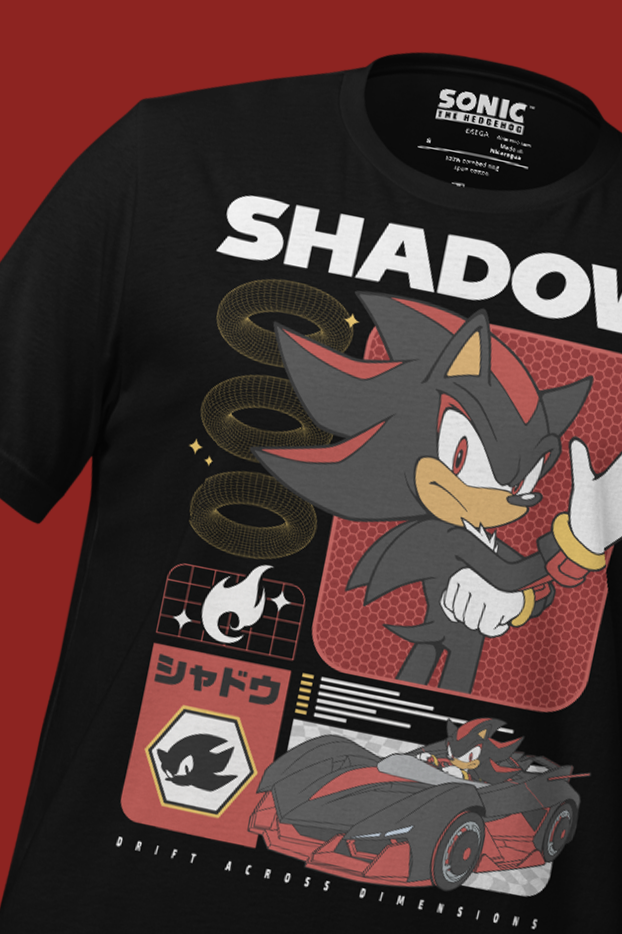 Sonic the Hedgehog: Shadow Racing Power Tee