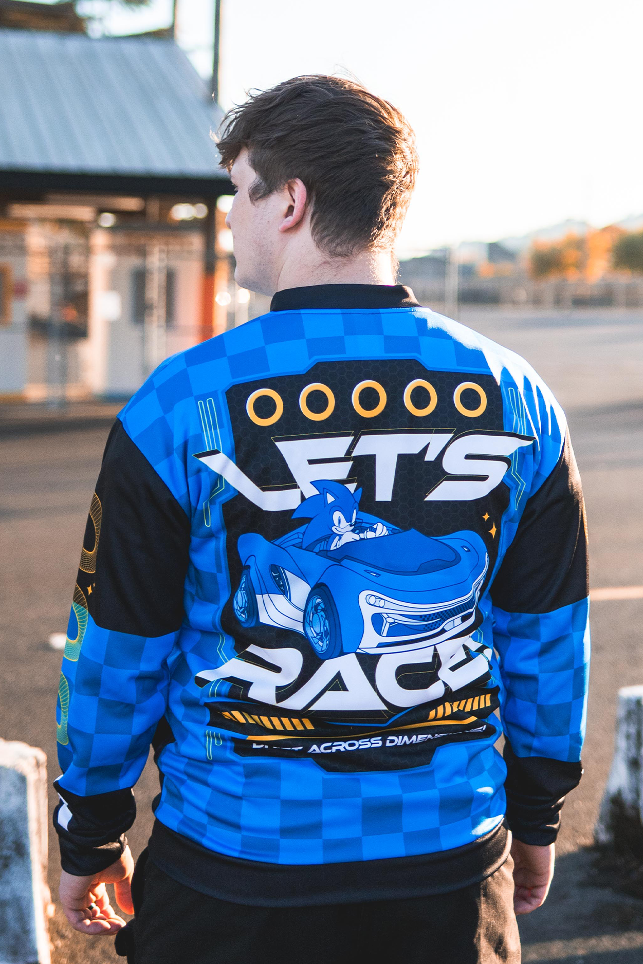 Sonic The Hedgehog jongensbomberjack | Sonic Racing Team Varsity-jack voor kinderen in blauw| Sega Retro videogame merchandise cadeau Sonic The Hedgehog jongensbomberjack | Sonic Racing Team Varsity-jack voor kinderen in blauw| Sega Retro videogame merchandise cadeau