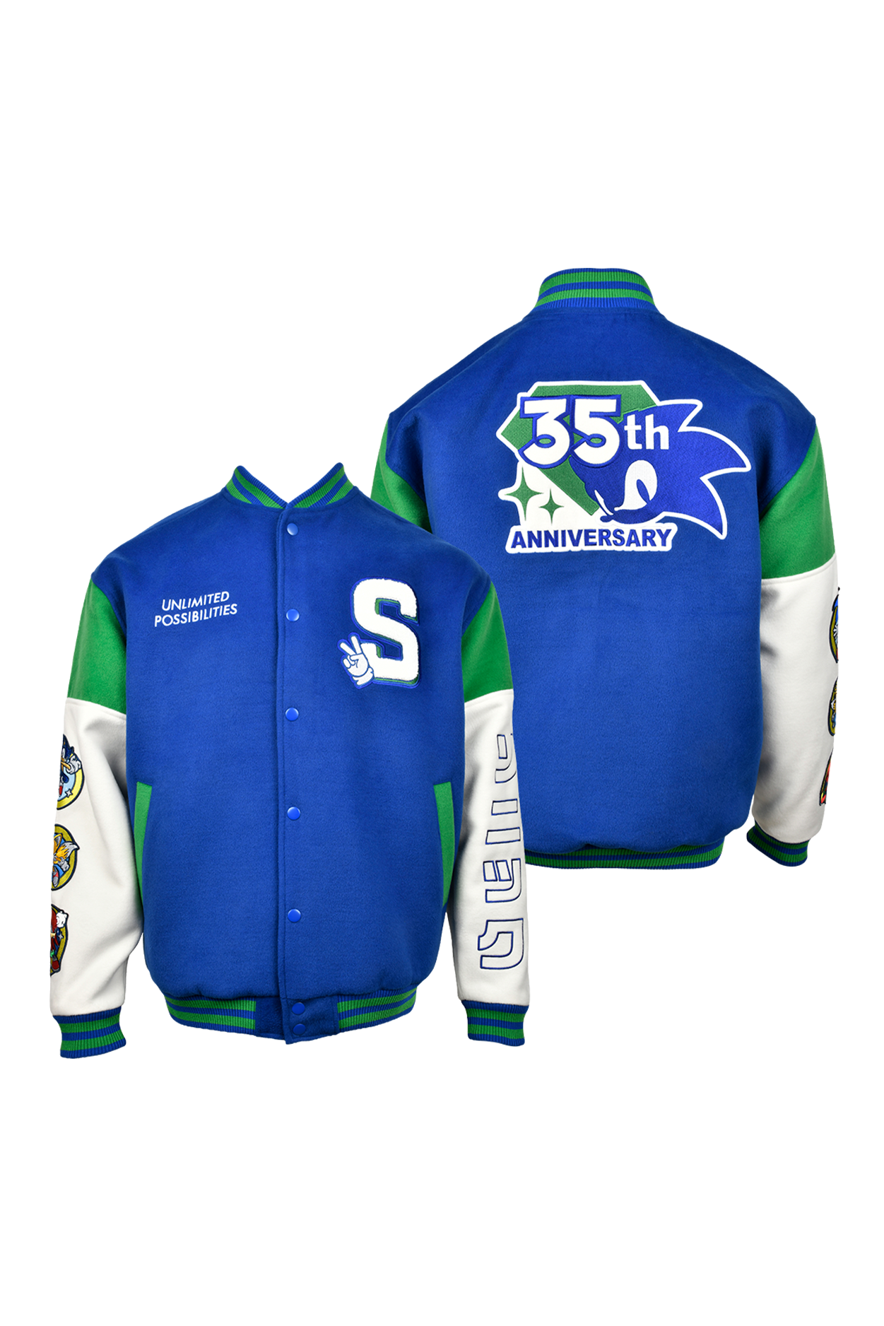Sonic the Hedgehog: 35th Anniversary Varsity Jacket