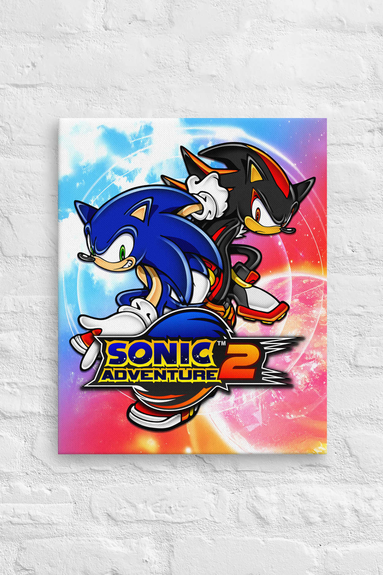 ソニックアドベンチャー2 ポストカード Sonic Adventure 2 Sonic the Hedgehog: Sonic Adventure 2 Key Art Canvas Print – SEGA Shop