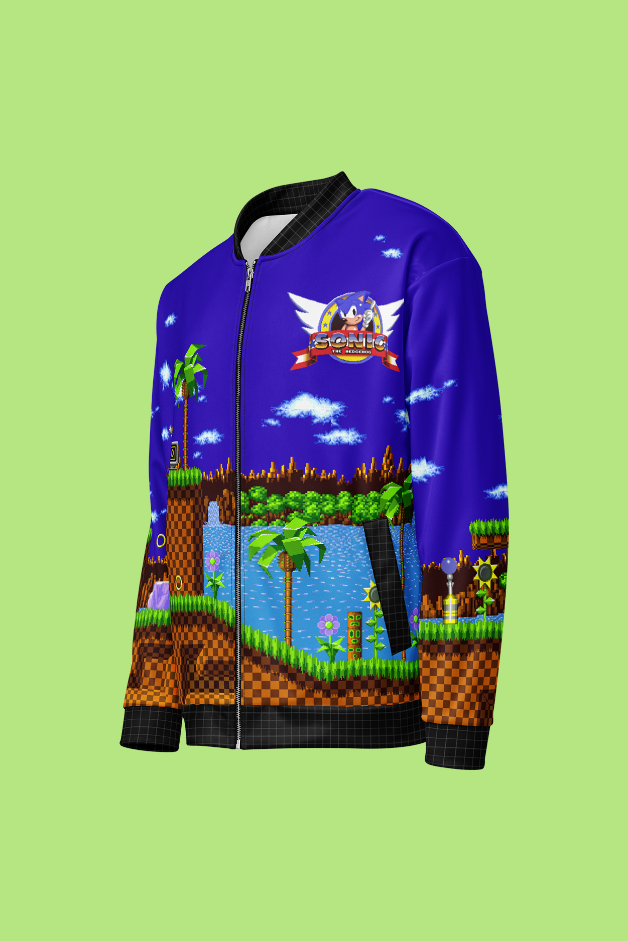 Sonic the Hedgehog: Green Hill Zone Bomber Jacket – SEGA Shop