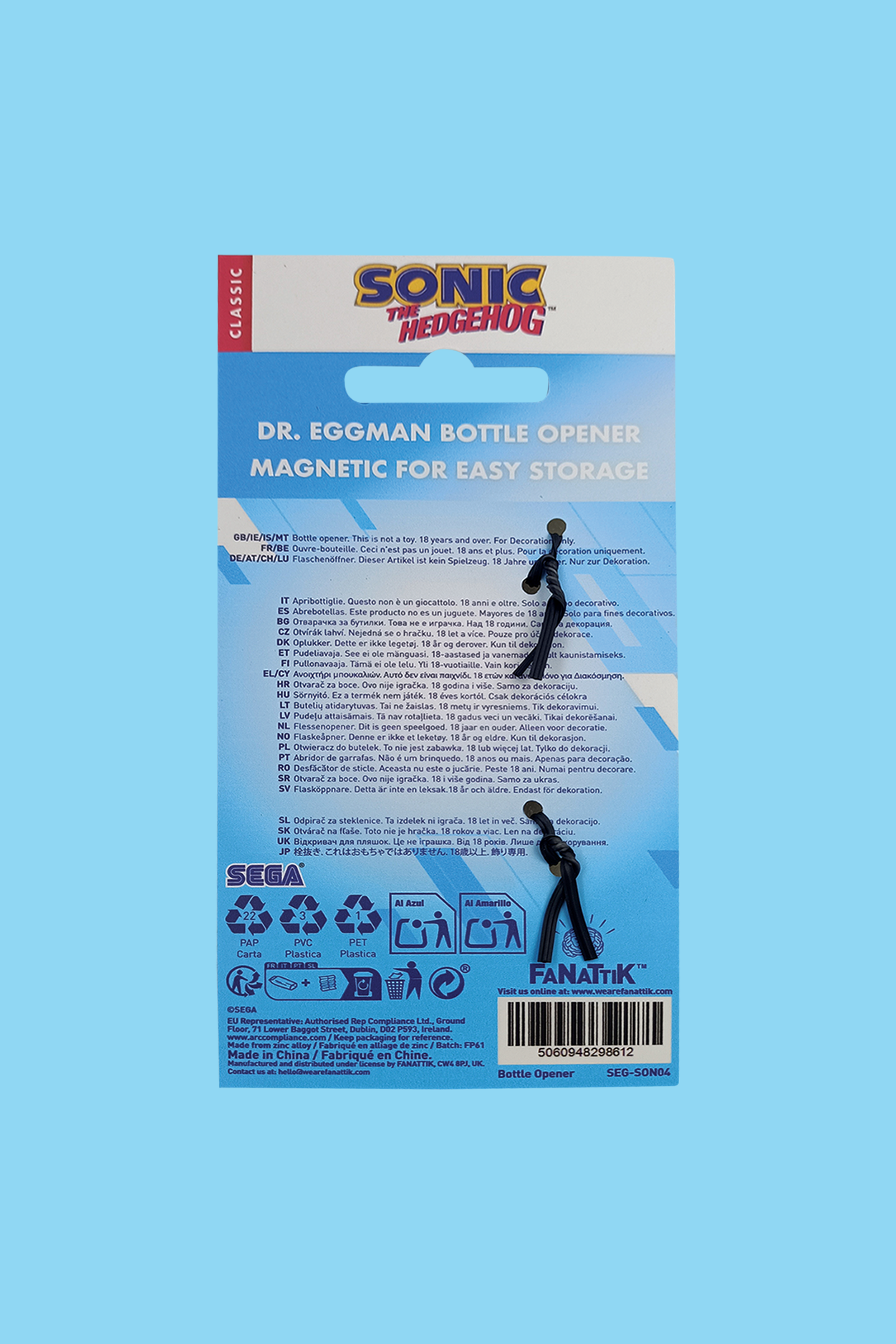 Sonic the Hedgehog: Dr. Eggman Bottle Opener by Fanattik