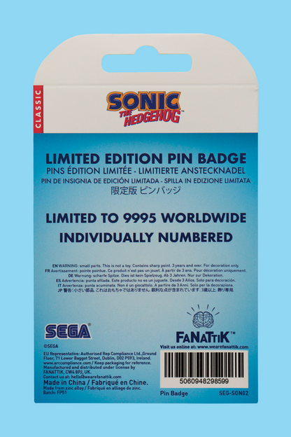 Sonic the Hedgehog: Sonic, Tails and Knuckles Pin Badge by Fanattik