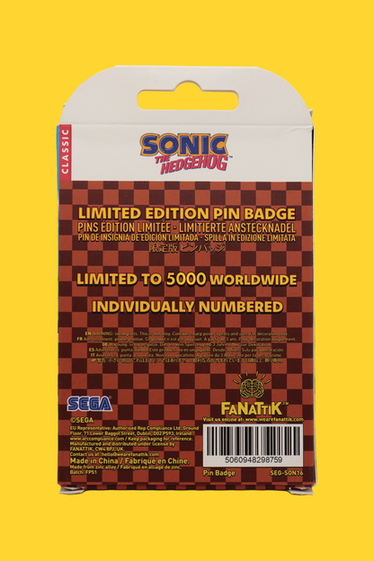Sonic the Hedgehog: Dr. Eggman Egg Mobile Chained Pin Badge by Fanattik