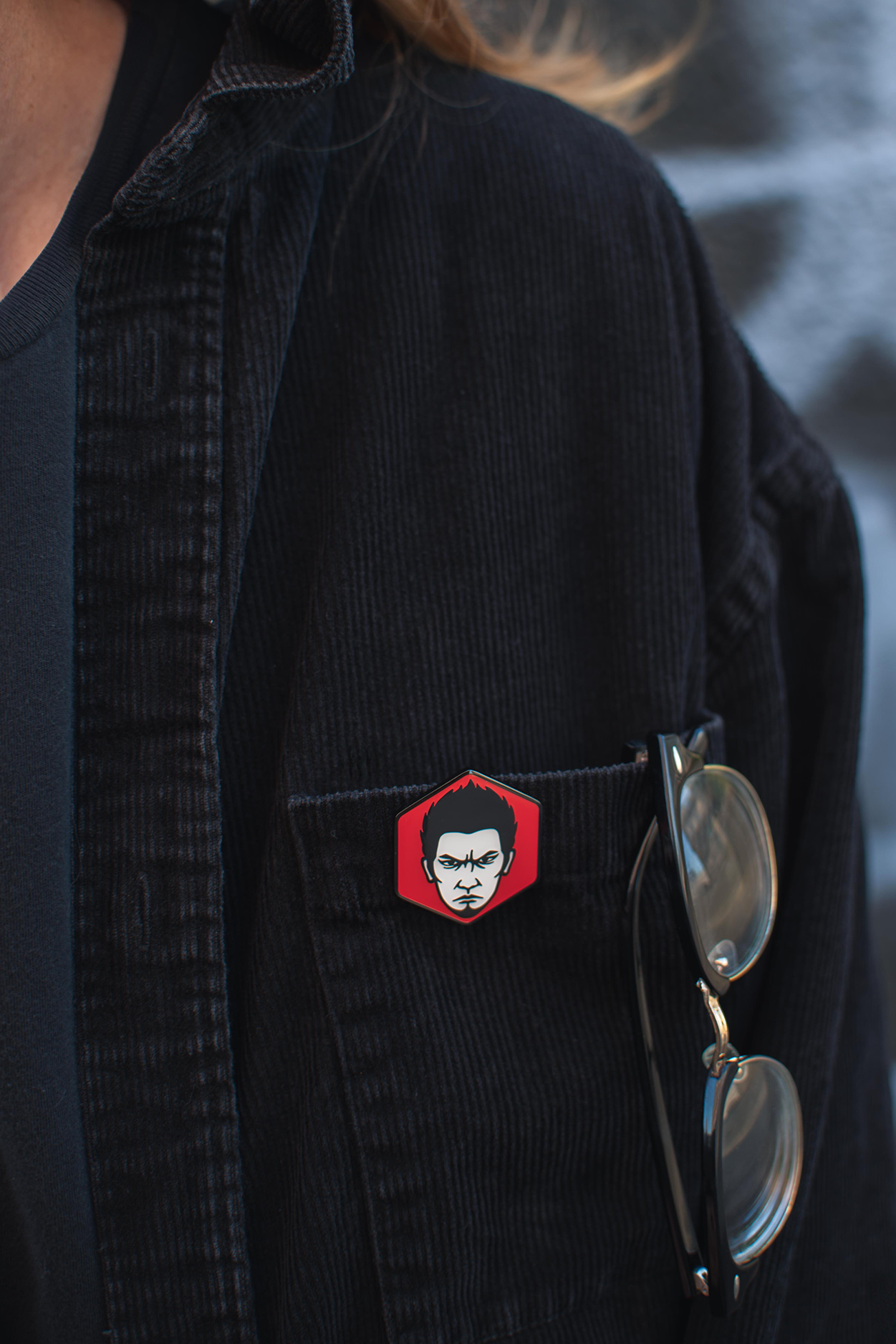 Like a Dragon: Kazuma Kiryu Enamel Pin