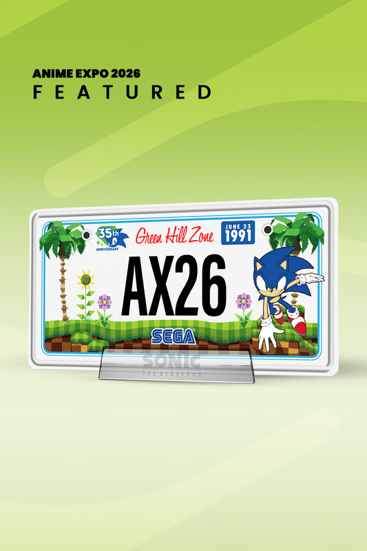 Sonic the Hedgehog: 35th Anniversary AX 2026 Metal License Plate