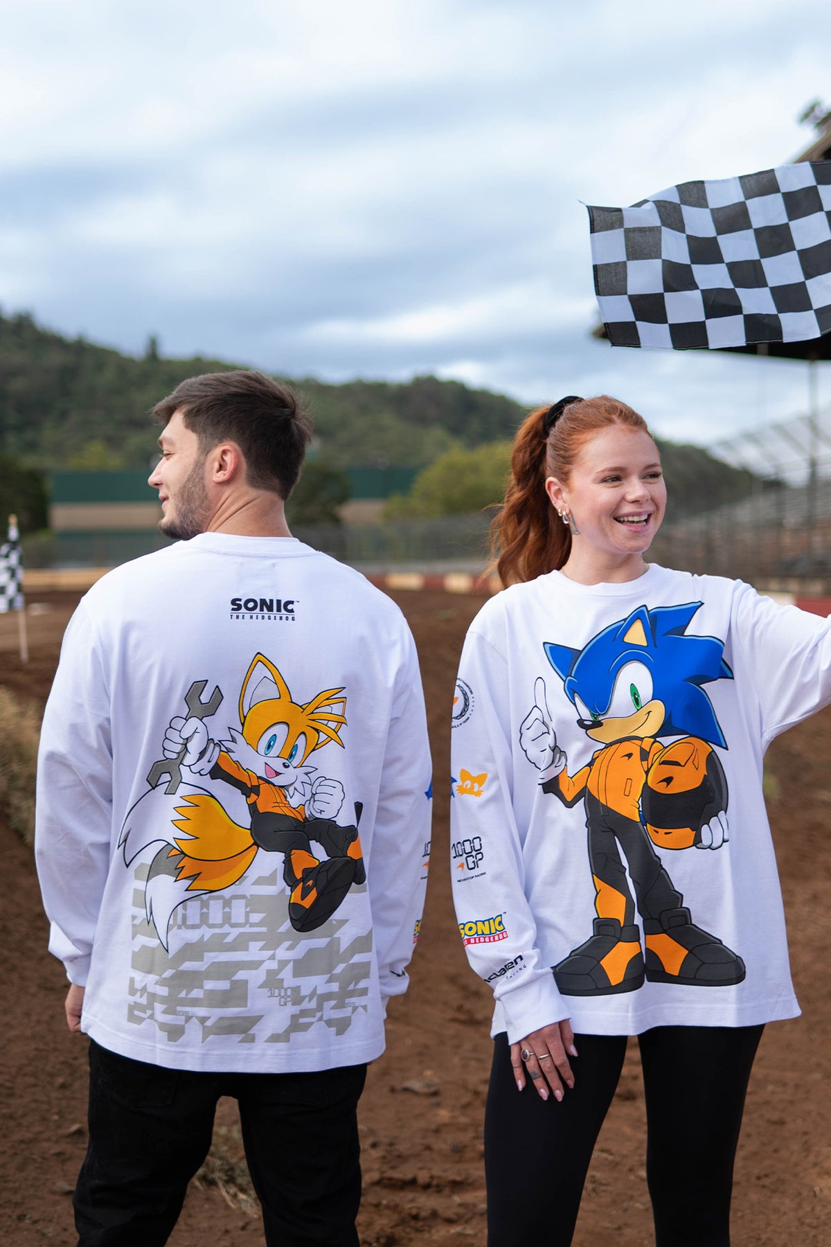 Sonic the Hedgehog: McLaren x Sonic 1000th GP Long Sleeve T-shirt