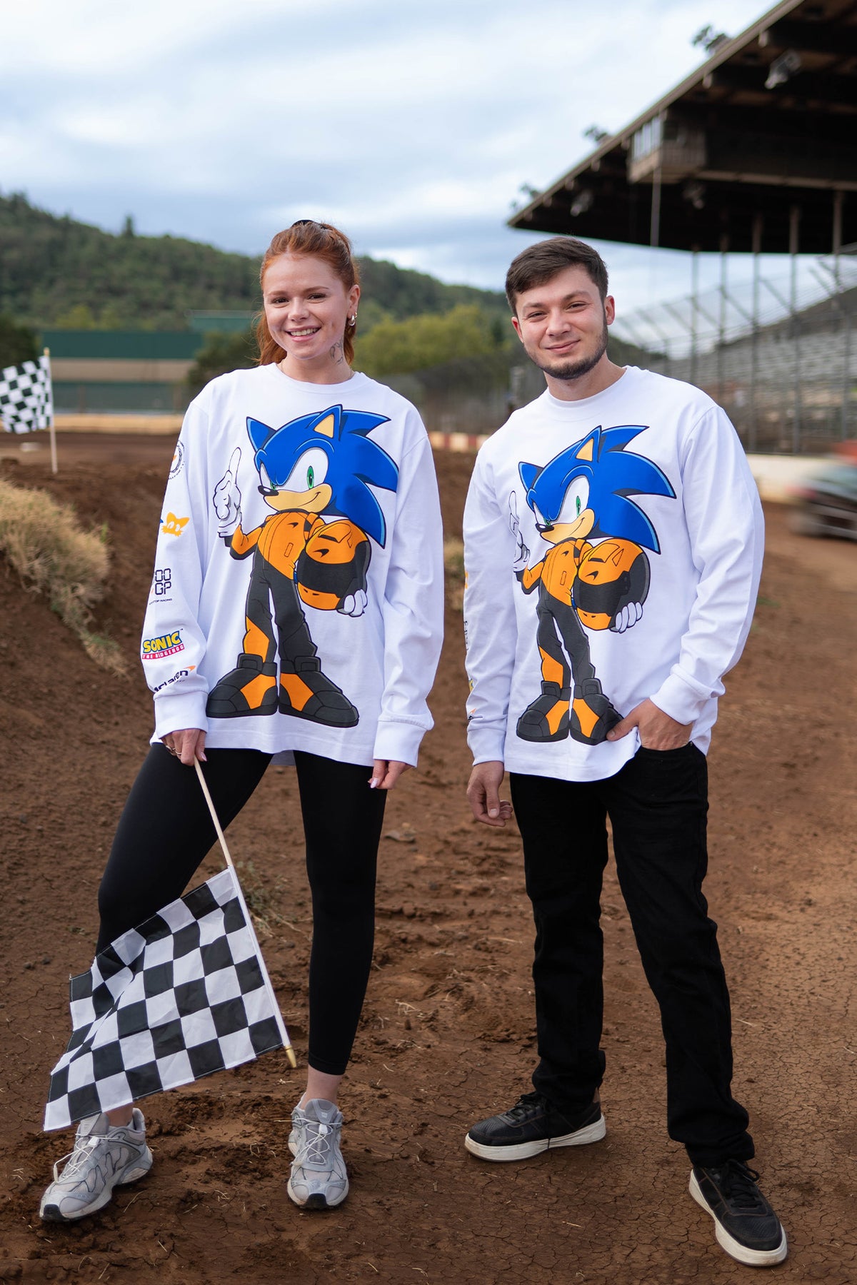 Sonic the Hedgehog: McLaren x Sonic 1000th GP Long Sleeve T-shirt