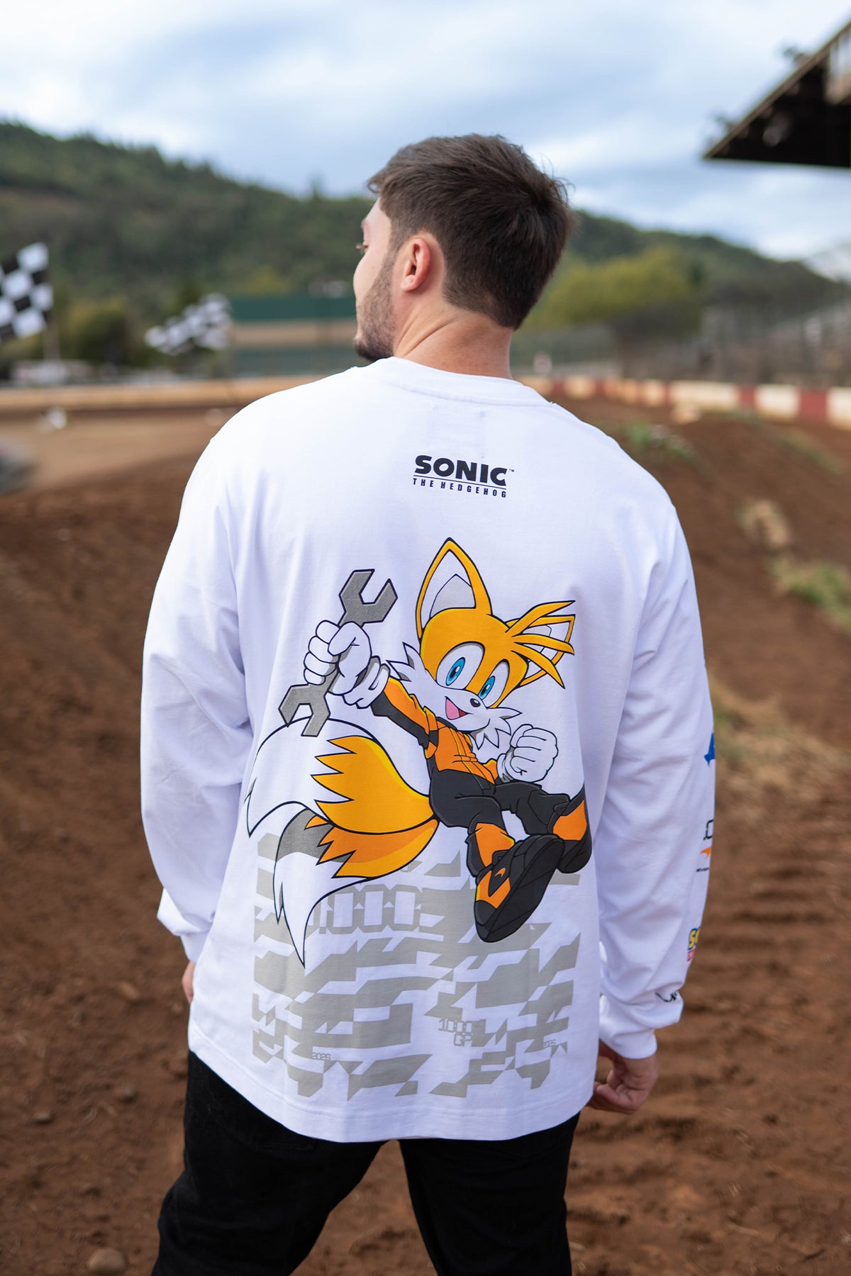 Sonic the Hedgehog: McLaren x Sonic 1000th GP Long Sleeve T-shirt