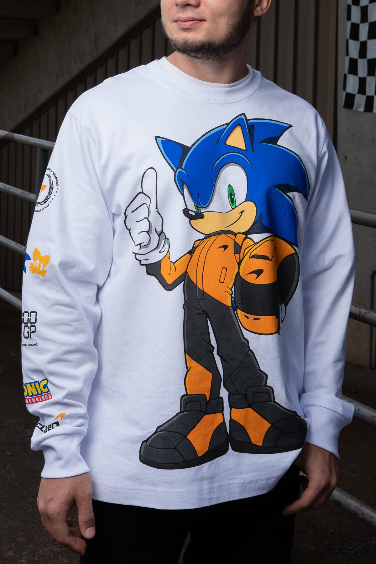 Sonic the Hedgehog: McLaren x Sonic 1000th GP Long Sleeve T-shirt