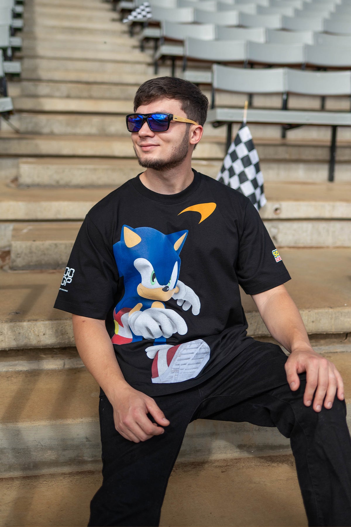 Sonic the Hedgehog: McLaren x Sonic 1000th GP T-shirt