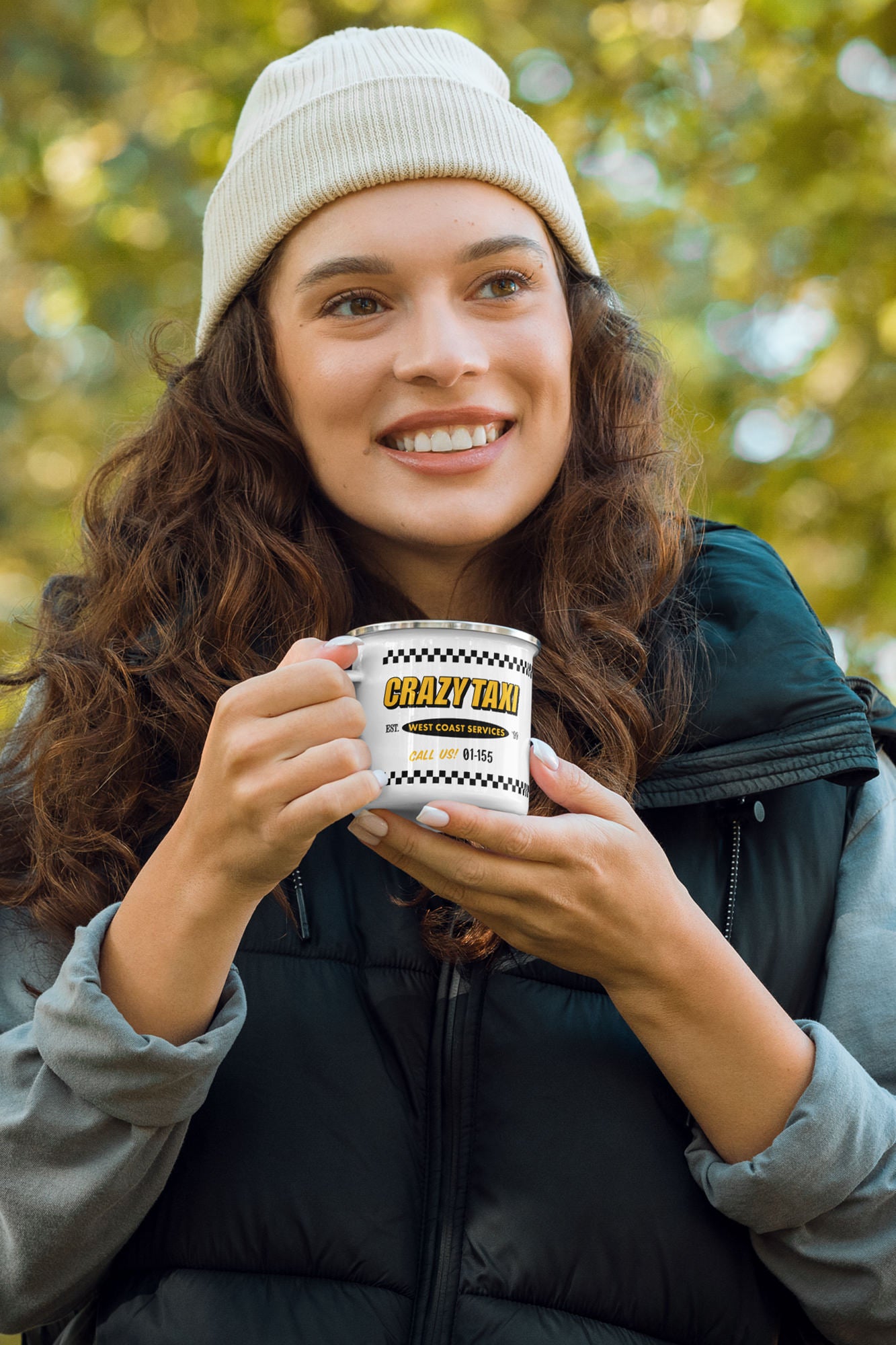 Crazy Taxi Classic Enamel Mug