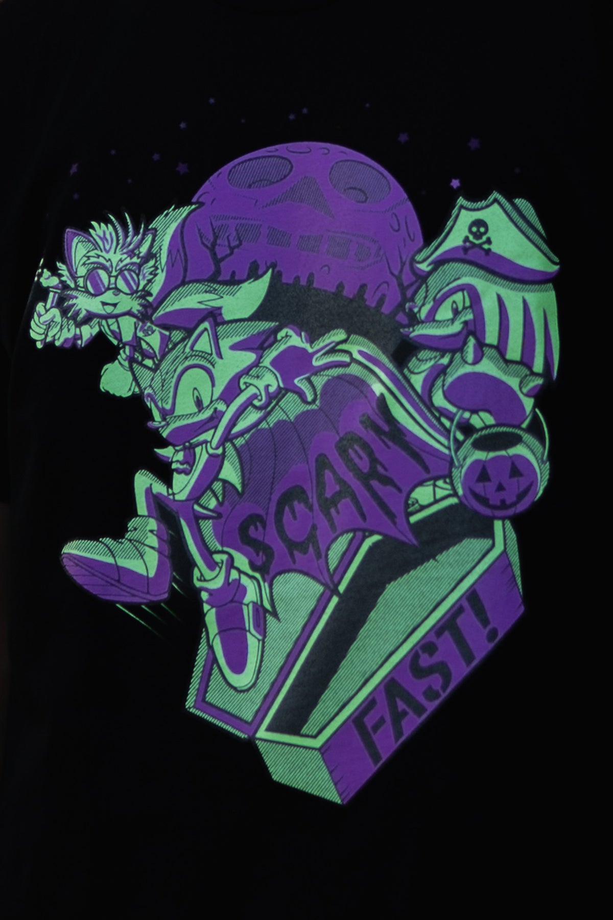 Sonic the Hedgehog: Scary Fast! Glow in the Dark Tee