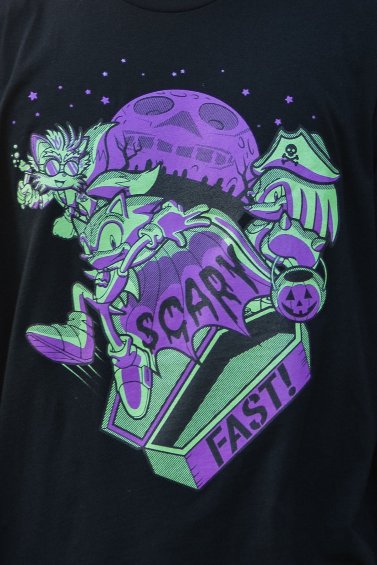 Sonic the Hedgehog: Scary Fast! Glow in the Dark Tee