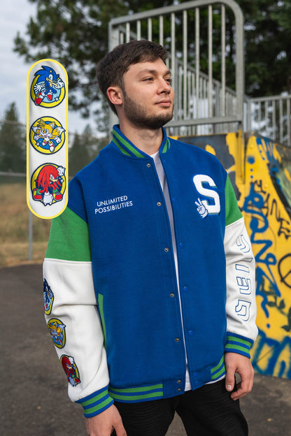 Sonic the Hedgehog: 35th Anniversary Varsity Jacket