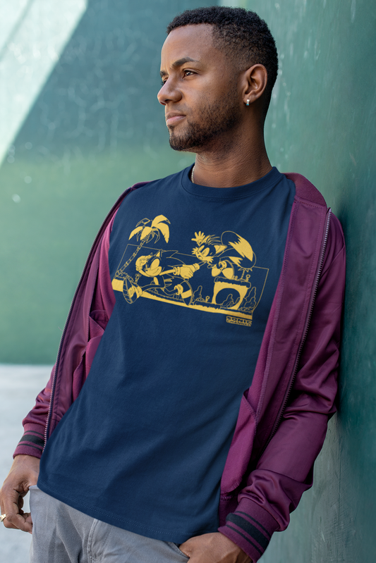 Sonic The Hedgehog: Sonic and Tails Wallpaper Cover Story Tee