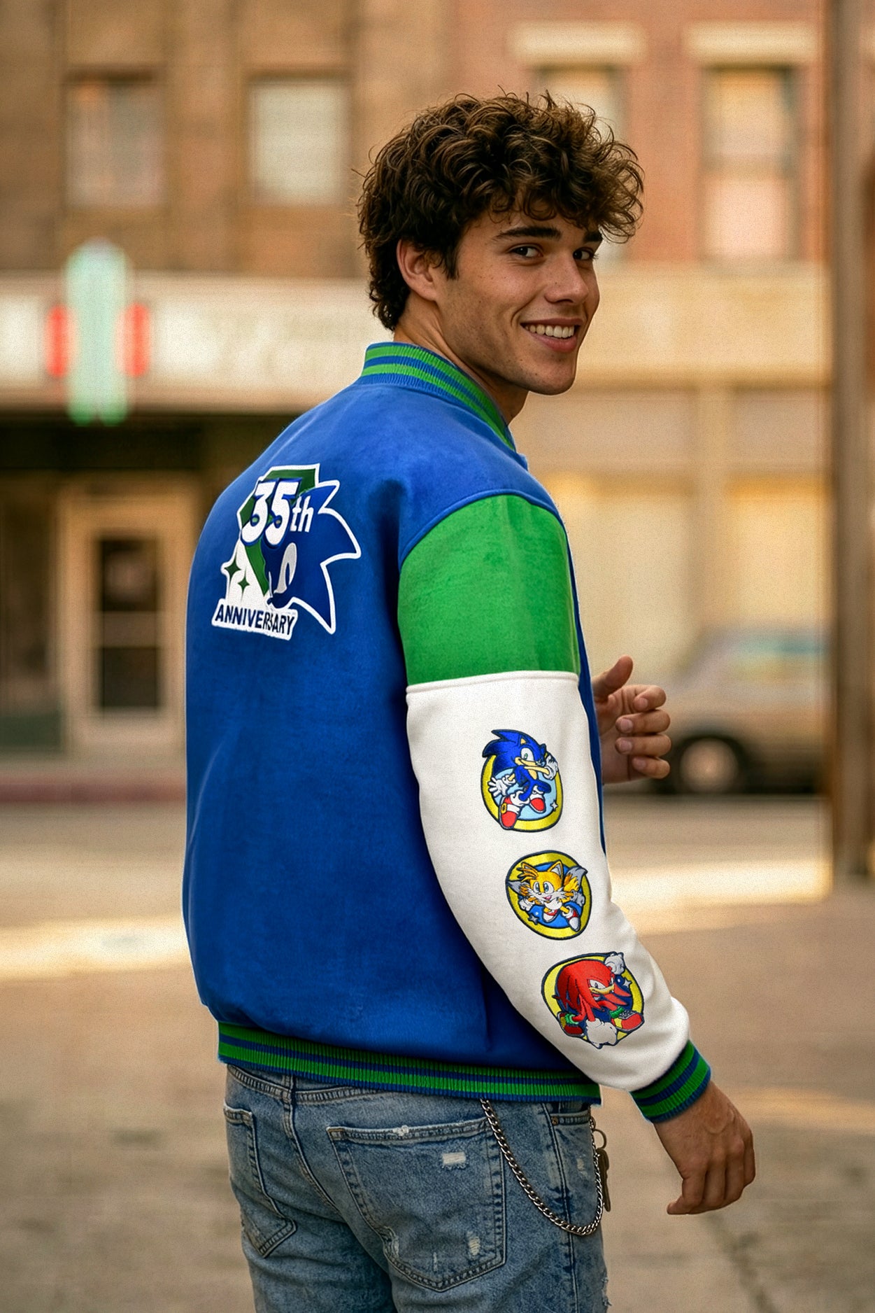Sonic the Hedgehog: 35th Anniversary Varsity Jacket