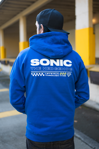Sonic Let's Go Embroidered Hoodie