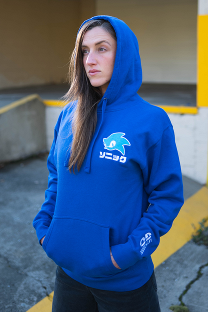 Sonic Let's Go Embroidered Hoodie