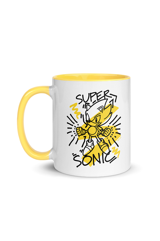 Sonic Super Sonic Squiggle Mug