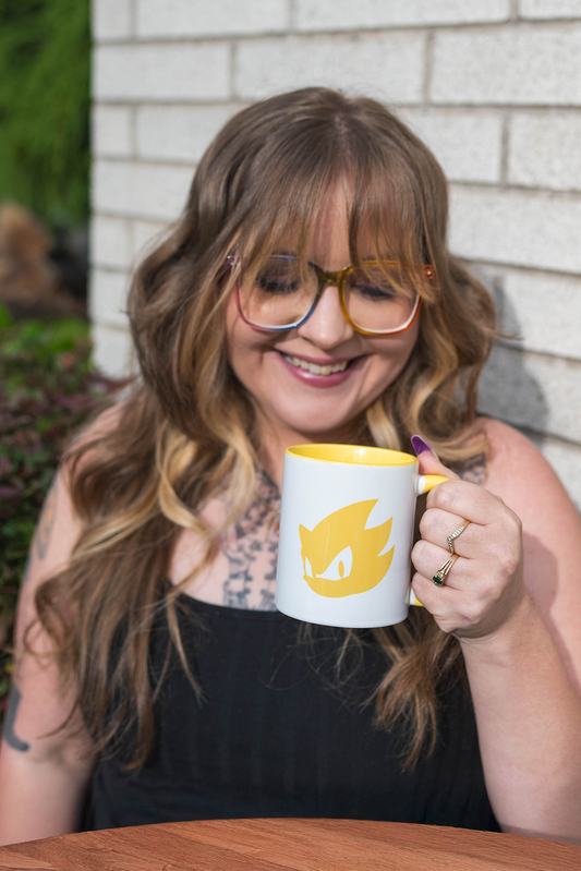 Sonic Super Sonic Squiggle Mug