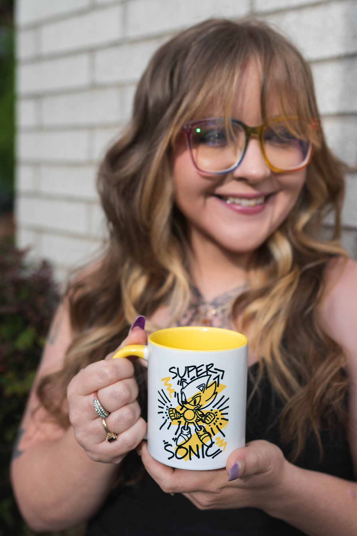 Sonic Super Sonic Squiggle Mug