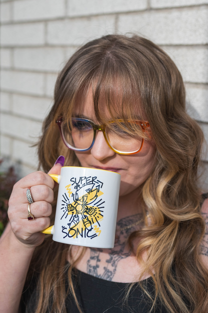 Sonic Super Sonic Squiggle Mug