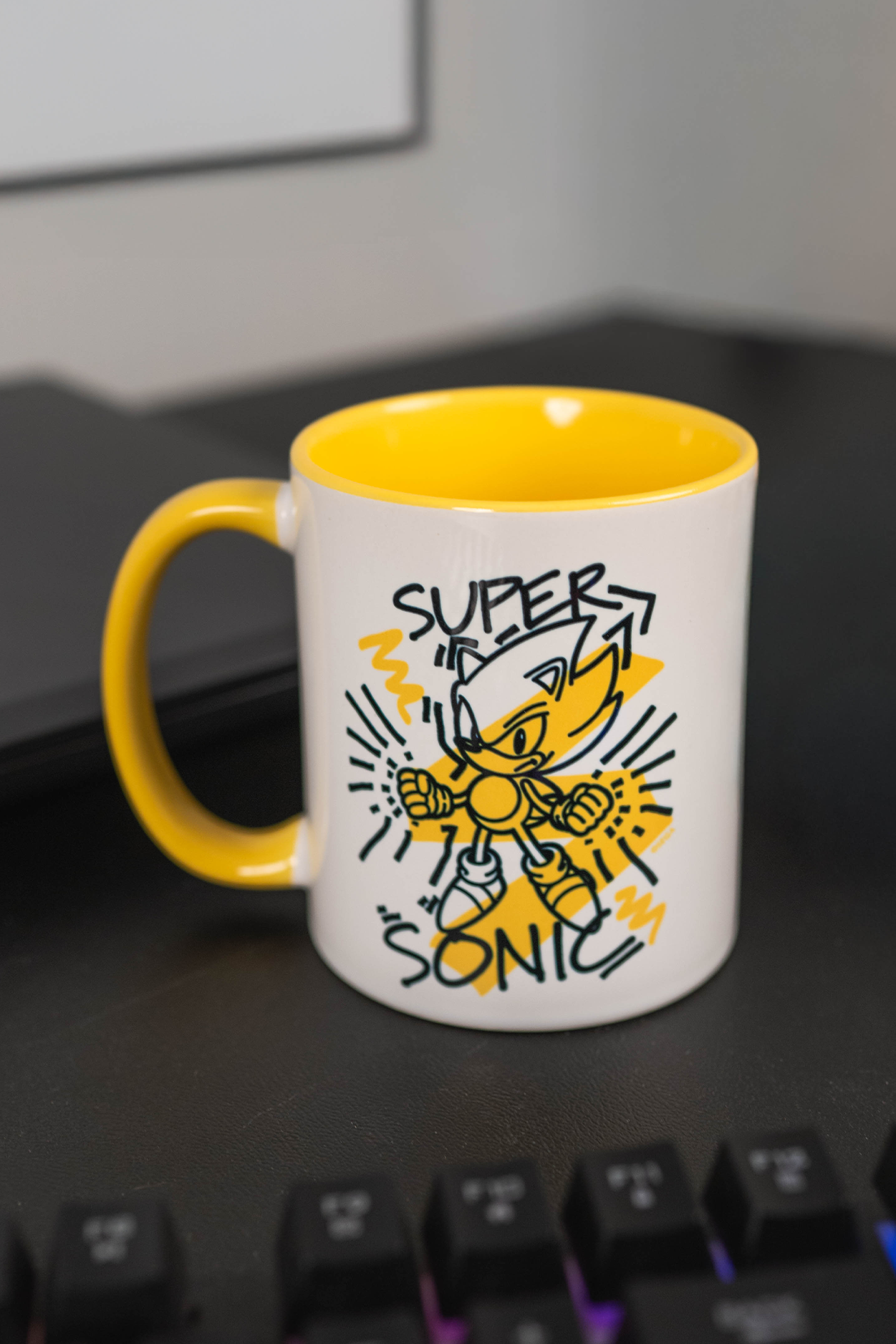 Sonic Super Sonic Squiggle Mug