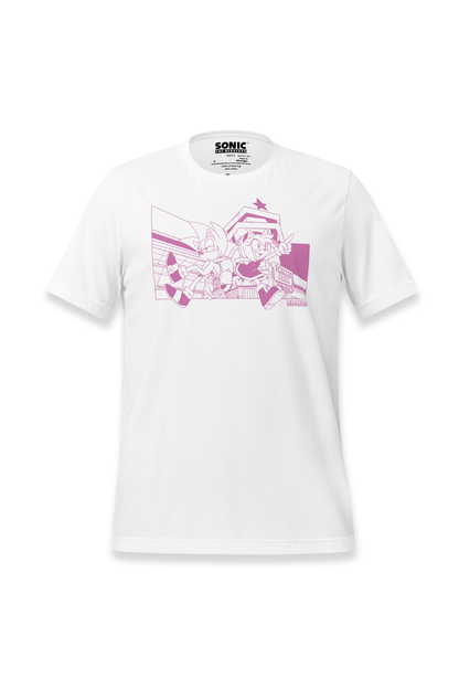 Sonic The Hedgehog: Sonic and Amy Wallpaper Cover Story Tee