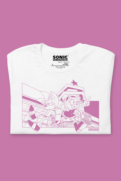 Sonic The Hedgehog: Sonic and Amy Wallpaper Cover Story Tee