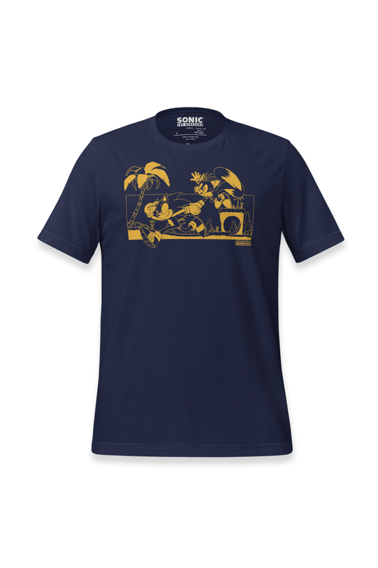 Sonic The Hedgehog: Sonic and Tails Wallpaper Cover Story Tee