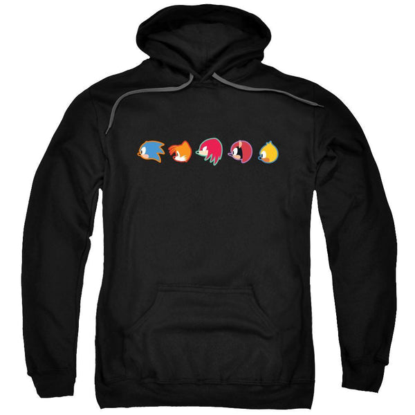 Sonic Mania Plus Character Head Black Hoodie Sega Shop