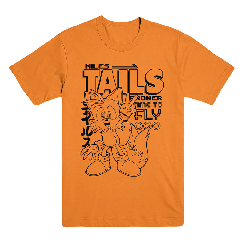 Miles Tails Prower Time to Fly Gold Tee from Sonic the Hedgehog – Sega Shop