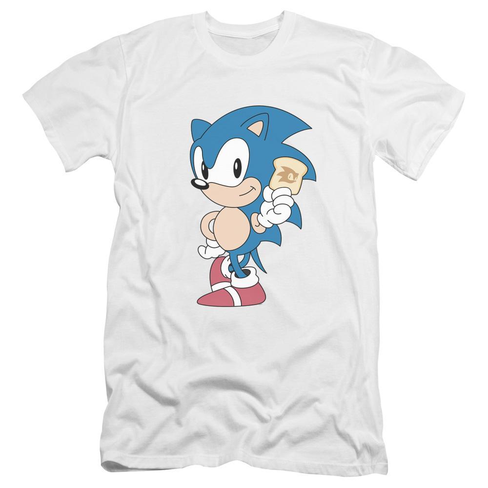 Sonic The Hedgehog Hyper Sonic 90s Game Cotton T-Shirt White Size S